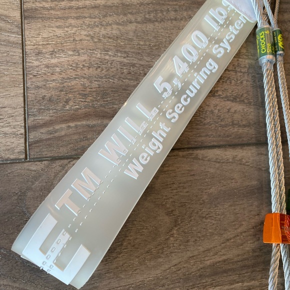 Off White Industrial Keychain Lanyard Wristlet - Picture 4 of 5